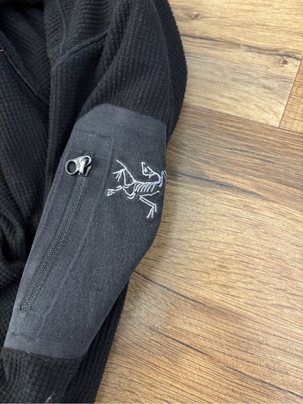 Arc'teryx Delta LT Full Zip Fleece Jacket Mid Layer Lightweight Black - Picture 8 of 8